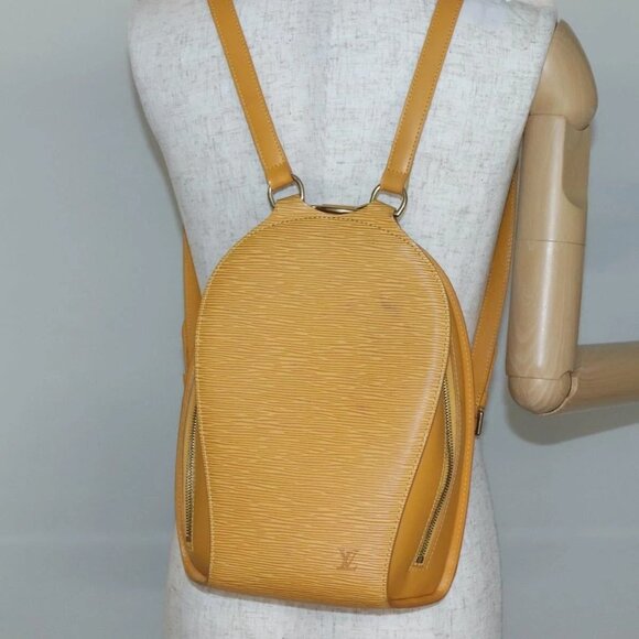 LOUIS VUITTON Epi Mabillon Backpack Yellow M52239 LV Auth ep10799 - Picture 14 of 16